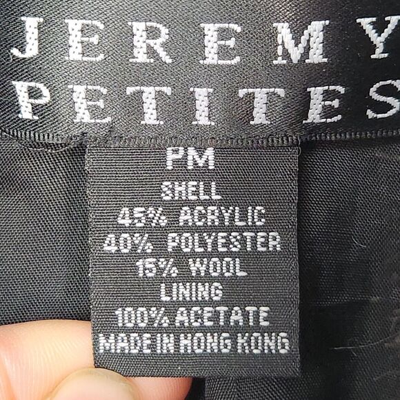 Vtg‎ Retro Glam Wool Tweed Blazer Womens M Work Career Chic Twee Modern Royalty - Picture 9 of 9